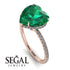 Heart Shape Emerald Ring - Noelle No. 5